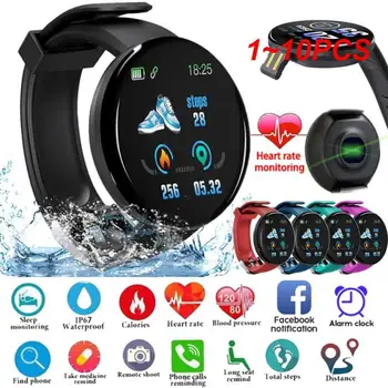 1 ~ 10 ADET akıllı saat Erkekler Kadınlar Kan Basıncı nabız monitörü Spor Smartwatch dijital saatler İzci